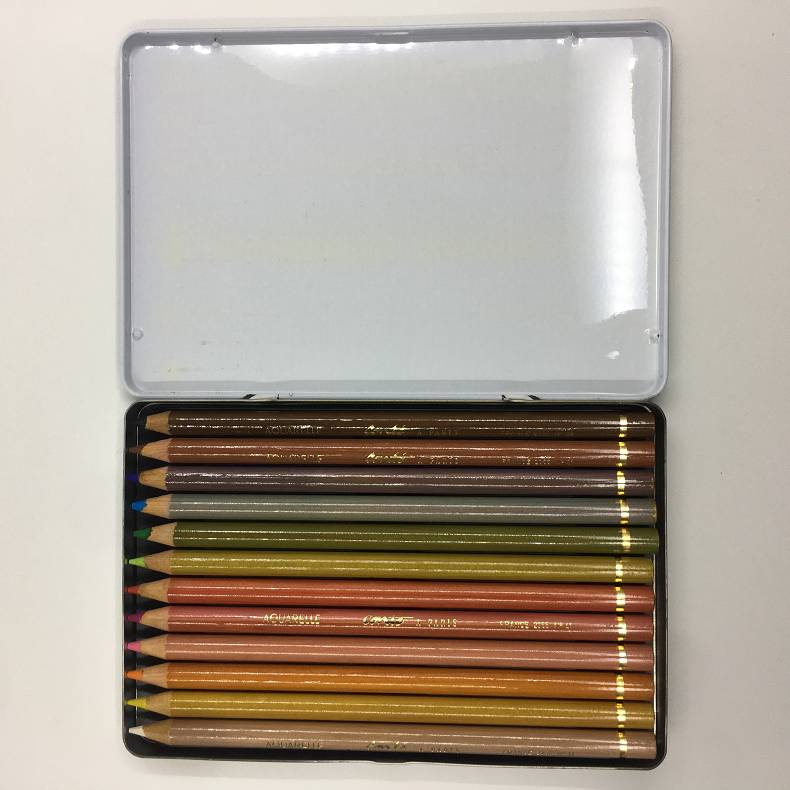 09-FW12 - Conte 水彩鉛筆12色鐵盒