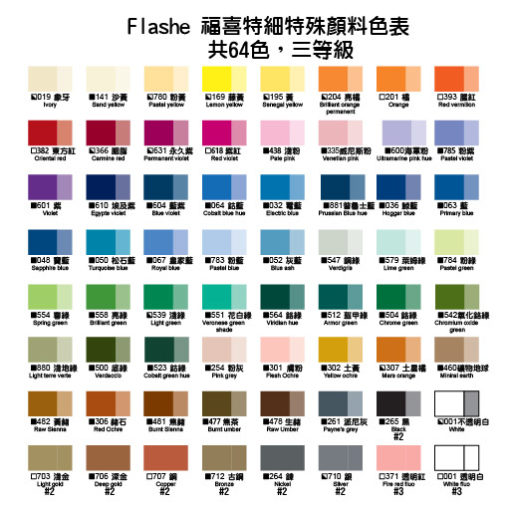 福喜多色色表 Flashe 125ml